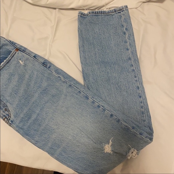 Abercrombie curve love 90’s high rise straight leg jeans - Picture 2 of 2